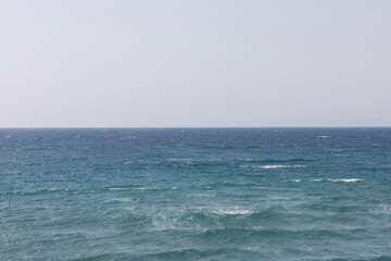 sea waves crashing on the beach