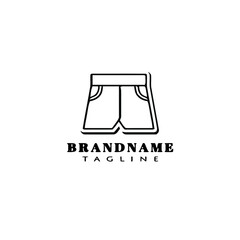 pants logo icon design template vector illustration