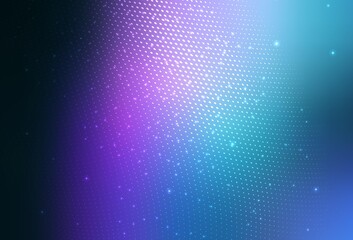 Dark Pink, Blue vector Modern abstract illustration with colorful water drops.