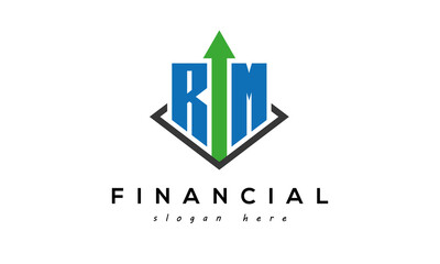 RM Letter Marketing Accounting and Financial Logo