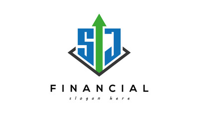 SJ Letter Marketing Accounting and Financial Logo