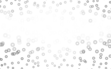 Fototapeta na wymiar Light Gray vector backdrop with dots.
