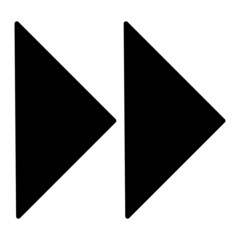 Vector Forward Glyph Icon Design