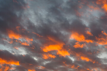 Red sky at morning, during sunrise