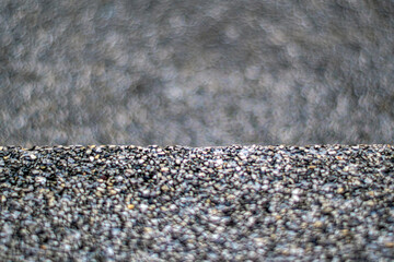 Choose to focus on just one step, the rough, anti-slip surface of the exposed aggregate finish