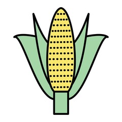 Vector Corn Filled Outline Icon Design