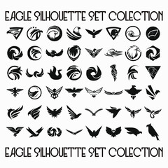 Eagle Icon Logo Tato Set Colection