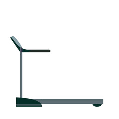 Vector running track for sports at home isolated on a white background.