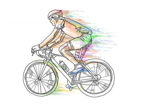 cyclist art