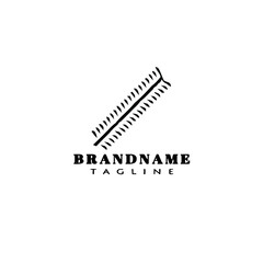 Fototapeta premium baseball laces logo cartoon icon template isolated black vector illustration