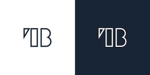 Abstract line art initial letters TB logo.