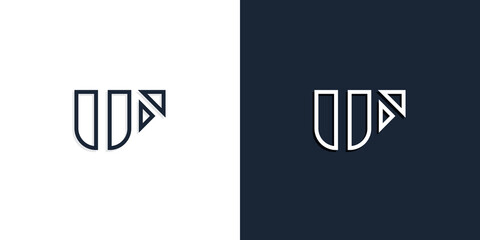 Abstract line art initial letters UF logo.