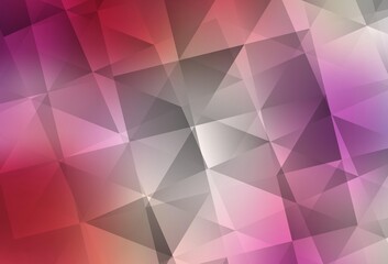 Fototapeta premium Light Red, Yellow vector shining triangular background.