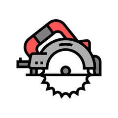 circular saw tool color icon vector. circular saw tool sign. isolated symbol illustration