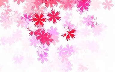 Naklejka na ściany i meble Light Purple, Pink vector doodle background with flowers.
