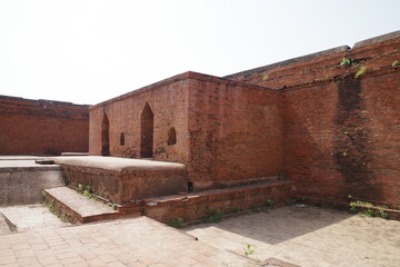 インド　世界遺産ビハール州ナーランダ・マハーヴィハーラの遺跡