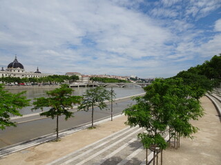 Fototapeta premium Rhone River, Lyon, France