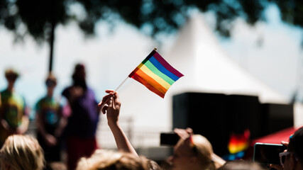 gay pride flag at pride