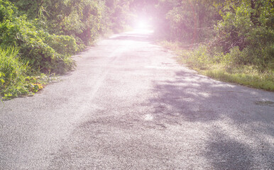 An empty thoroughfare with no travel