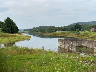 River Zagorska Mrežnica and accumulation lake Sabljaci near Desmerice - Ogulin, Croatia (Rijeka Zagorska Mrežnica i akumulacijsko jezero Sabljaci kod Desmerica - Ogulin, Hrvatska)
