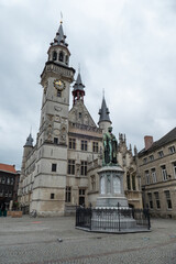 Fototapeta premium Belgium, The belfry and the alderman's house in Aalst