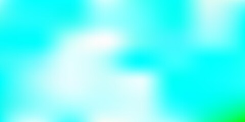 Light blue, green vector abstract blur layout.