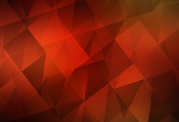 Fototapeta premium Light Red vector abstract polygonal pattern.