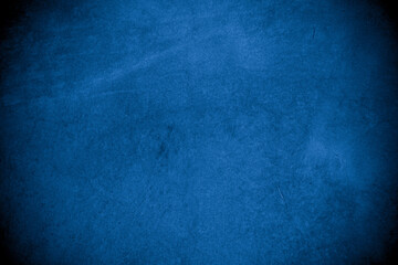 Old wall pattern texture cement blue dark abstract  blue color design are light with black gradient background.