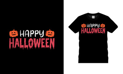 Happy Halloween T shirt Design, apparel, vector illustration, graphic template, print on demand, textile fabrics, retro style, typography, vintage, Halloween Tee