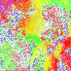 Creative mosaic pattern colored squares. Colored art festival abstract pixel background. RGB pattern. Mosaic colorful beautiful tiles. Modern art color pattern ornament decorative illustration.