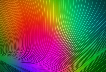 Dark Multicolor vector background with straight lines.