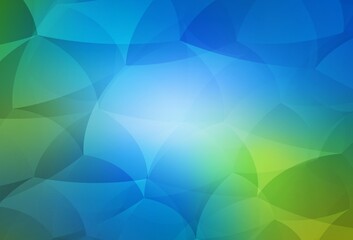Obraz premium Light Blue, Green vector pattern with polygonal style.