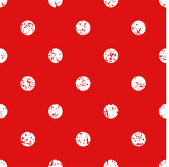 
Polka dot pattern red seamless background