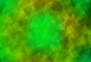 Fototapeta na wymiar Light Green, Yellow vector texture in rectangular style.