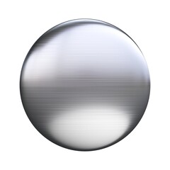 Silver  badge, metallic reflective pin 3d rendering