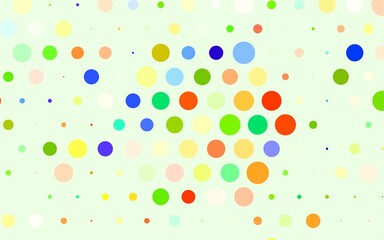 Light Multicolor vector Blurred decorative design in abstract style with bubbles.