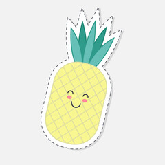 Pineapple sticker