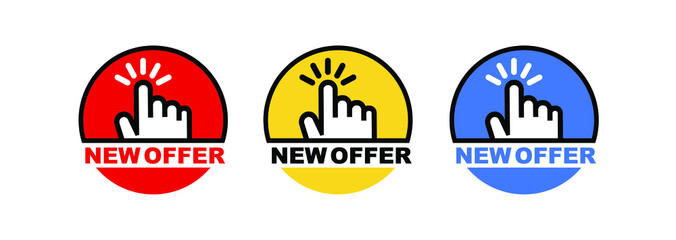 promotion sign set on white background	