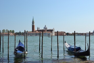 Fototapeta na wymiar Gondoles à Venise, Italie