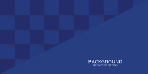 Creative style design, blue geometric background, vector illustration.