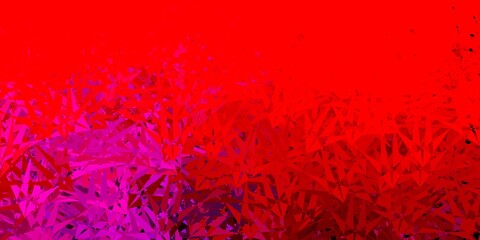 Dark pink, yellow vector template with triangle shapes.