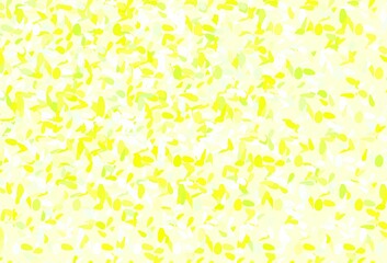 Light Green, Yellow vector texture with disks.
