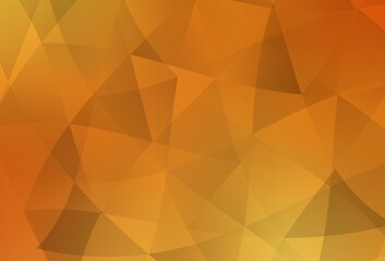 Light Orange vector triangle mosaic background.