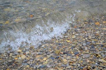 water on the beach