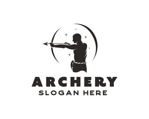 archery logo design template