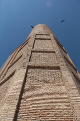 Fototapeta na wymiar Tower of the mausoleum of Ahmed Yassavi in ​​Turkestan. Kazakhstan.