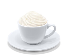 ウィンナ・コーヒー ウインナーコーヒー イラスト リアル 