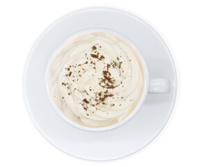 ウインナーコーヒー イラスト リアル シナモン 俯瞰