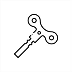 Toy Wind Up Key Icon, Windup Key Icon, Clock