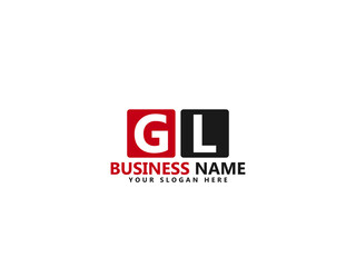 Letter GL logo, gl logo icon design vector for all kind of use - obrazy, fototapety, plakaty